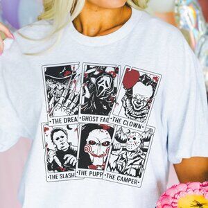 Red Fright Night Tarot Cards Ash T Shirt